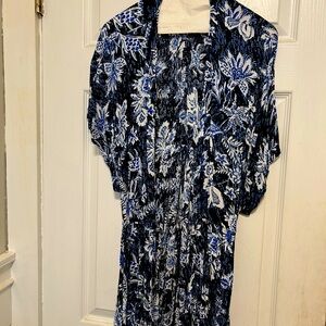Torrid Cover up never wore blue print size 1/2